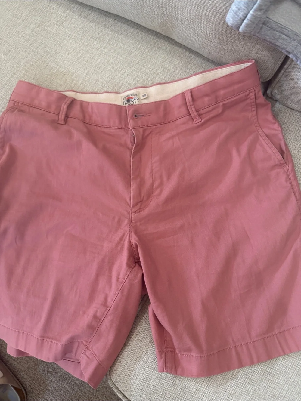 Faherty Men’s Flat Front Shorts - Dusty Rose